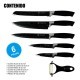 CUCHILLOS JAPONESES 6 PIEZAS WOOD