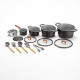 BATERIA DE COCINA 22 PIEZAS ROMBUS TITANIUM
